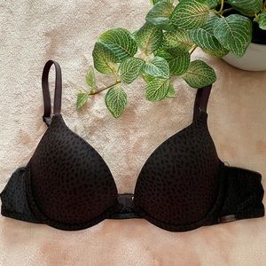 [Calvin Klein] Brown/Black Leopard Print Bra
